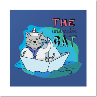 Sam, the unsinkable Cat Posters and Art